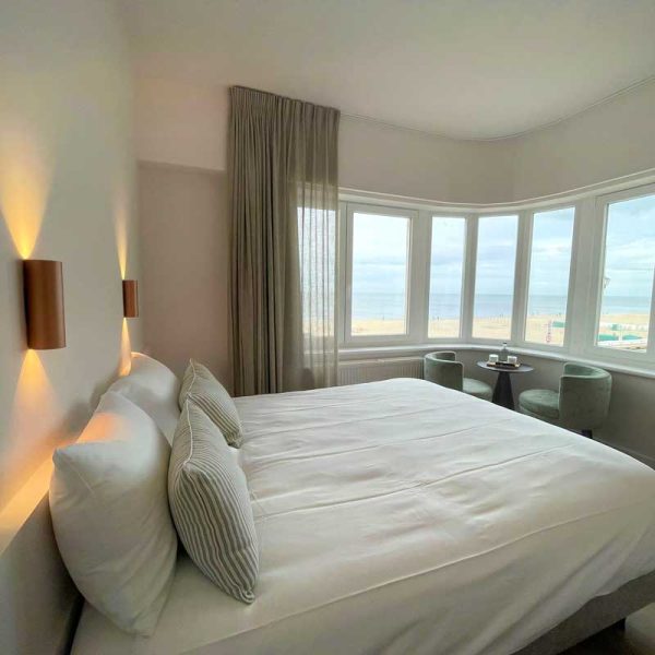 2 persoonskamer frontaal zeezicht van Strandhotel in De Haan